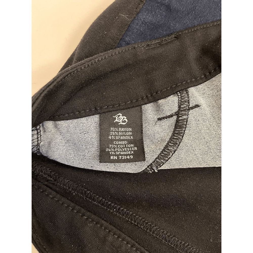 Boom Boom Jeans Women's Mid-rise Skinny Leg Stretch Jeans Blue Black Size 13 - Picture 5 of 6
